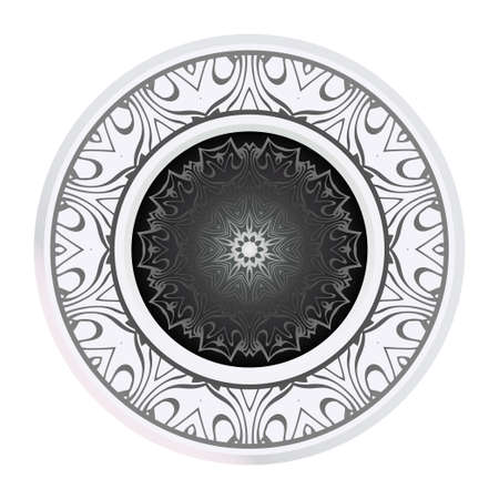 Sacred Oriental Mandala. Color Floral Ornament. Abstract Shapes In Asian Style. Vector Illustration.のイラスト素材