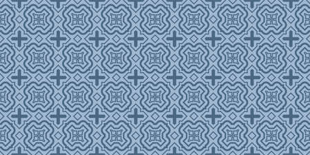 Modern Decorative Seamless Abstract Geometric Pattern. Vector Colored Illustration. Paper For...