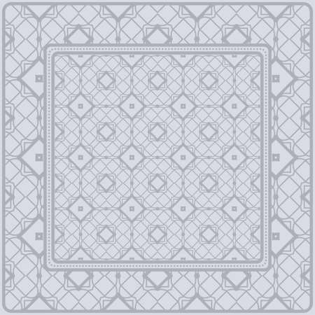 Design Print. The Pattern Of Geometric Ornament. Vector Illustration. The Idea For Design Prints For Neck Scarves, Carpets, Bandanas.のイラスト素材