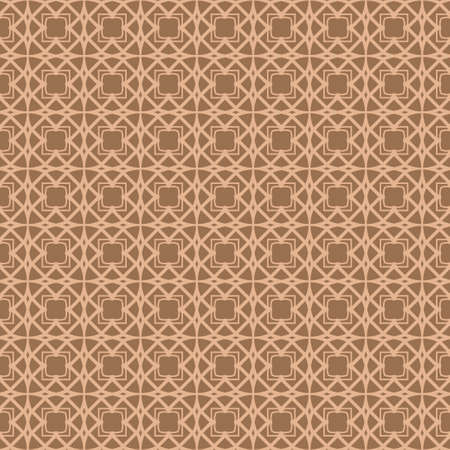 Beautiful Seamless Geometric Ornament Vector Illustration. Abstract. Paper For Scrapbook. Bright beige color.のイラスト素材