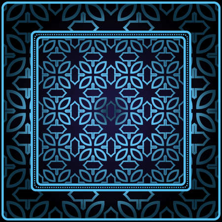 Decorative print with geometric pattern. Vector illustration.のイラスト素材