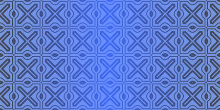 Seamless geometric pattern with decorative art-deco modern ornamnet. Vector illustration.