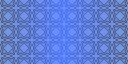 Seamless geometric pattern with decorative art-deco modern ornamnet. Vector illustration.
