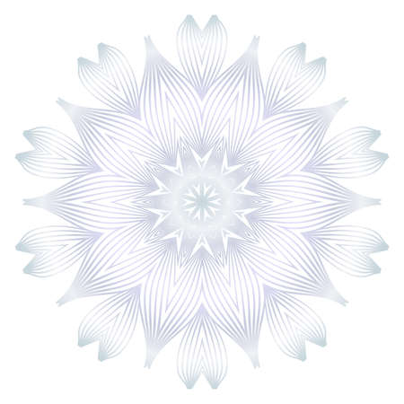 Beautiful Round Flower Mandala. For Design, Greeting Card, Invitation, Coloring Book. Arabic, Indian, Motifsのイラスト素材