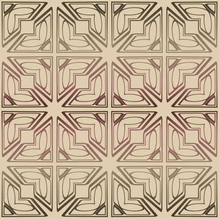 Decorative seamless geometric pattern with mojdern ornament. Vector decoration for fashion print, interior, design.のイラスト素材