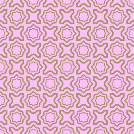 Seamless geometric pattern with modern decorative ornament. Vector illustration.のイラスト素材