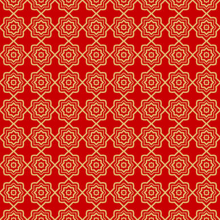 Repeating Geometric Pattern with Triangle, Zig Zag. Vector Background, Texture. For Design Invitation, Interior Wallpaper, Cover Card, Technologic Design. rED GOLD COLORのイラスト素材