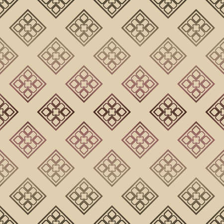 Decorative seamless geometric pattern with mojdern ornament. Vector decoration for fashion print, interior, design.のイラスト素材