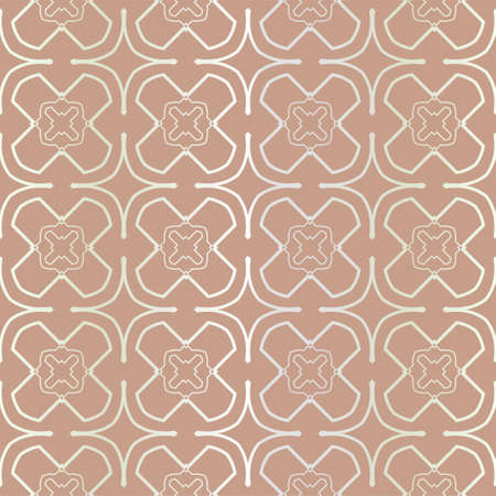 Seamless geometric pattern with modern ornamnet. Vector illustration.のイラスト素材