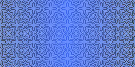 Seamless geometric pattern with decorative art-deco modern ornamnet. Vector illustration.のイラスト素材