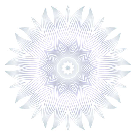 Beautiful Round Flower Mandala. For Design, Greeting Card, Invitation, Coloring Book. Arabic, Indian, Motifsのイラスト素材