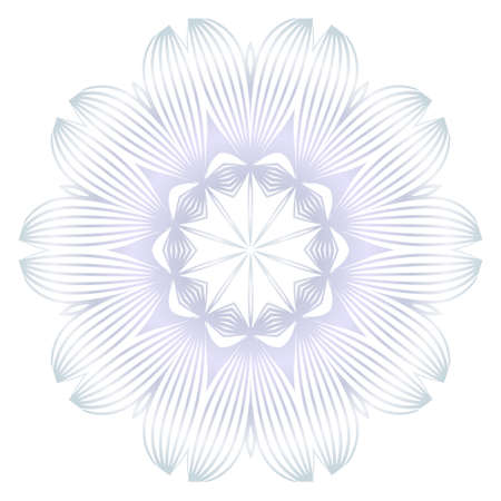 Beautiful Round Flower Mandala. For Design, Greeting Card, Invitation, Coloring Book. Arabic, Indian, Motifsのイラスト素材