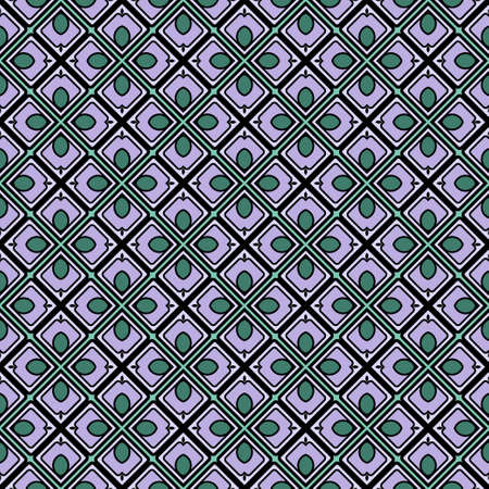 Color decorative seamless pattern with geometric ornamnet. Vector illustration.のイラスト素材