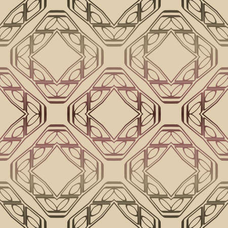 Decorative seamless geometric pattern with mojdern ornament. Vector decoration for fashion print, interior, design.のイラスト素材