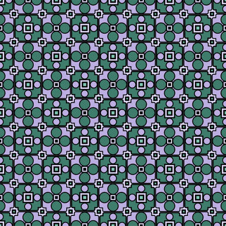 Color decorative seamless pattern with geometric ornamnet. Vector illustration.のイラスト素材