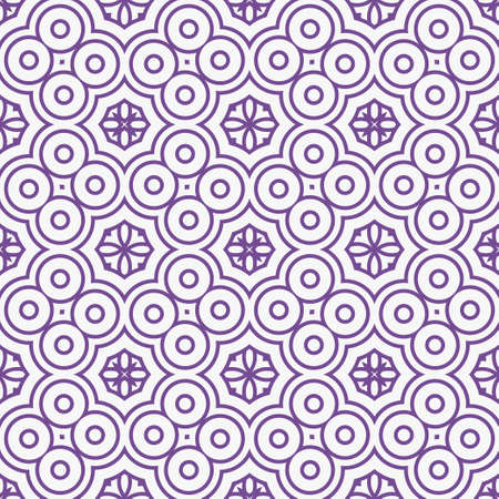 Art-deco seamless geometric pattern with retro ornament. Vector illustrationのイラスト素材