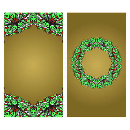 Vector Mandala Pattern For Template, Flyer Or Invitation Card.のイラスト素材