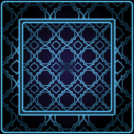 Decorative print with geometric pattern. Vector illustration.のイラスト素材