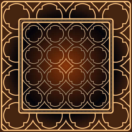 Decorative print with geometric pattern. Vector illustration.のイラスト素材
