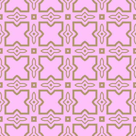 Seamless geometric pattern with modern decorative ornament. Vector illustration.のイラスト素材