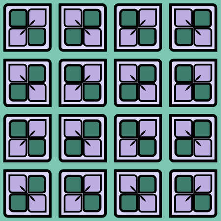 Color decorative seamless pattern with geometric ornamnet. Vector illustration.のイラスト素材