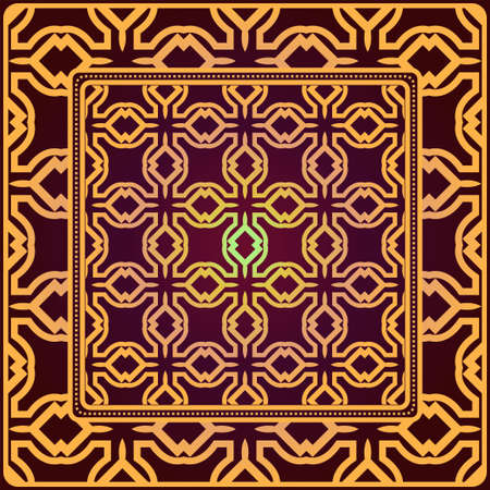 Creative patchwork geometric pattern. Vector illustration.のイラスト素材