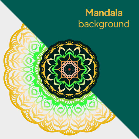 Mandala floral pattern Arabic Islamic east style. For print, poster, card, brochure, flyer. Vector illustrationのイラスト素材