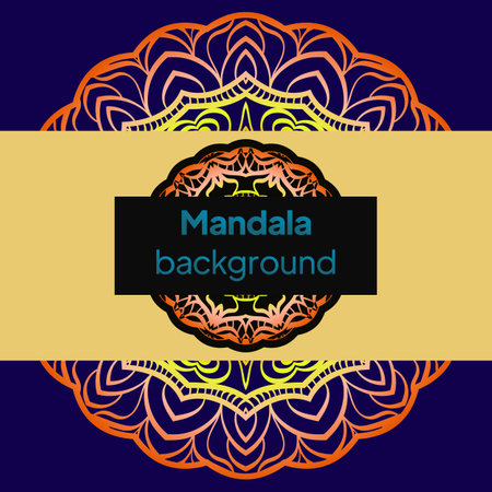 Indian floral paisley medallion banners. Ethnic Mandala ornament. For greeting card, coloring book, phone case print. Vector illustrationのイラスト素材