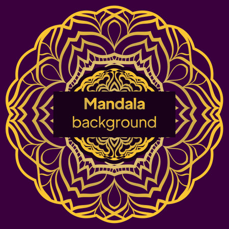 mandala design elements. Wedding invitation, thank you card, save card. Vector illustrationのイラスト素材