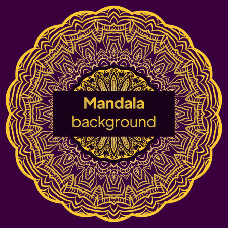 Floral mandala design elements. Vector illustrationのイラスト素材