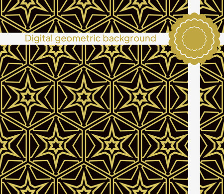 Abstract Vector Seamless Pattern With Abstract Geometric Style. For Fashion Interiors Design, Wallpaper, Textile Industry.のイラスト素材