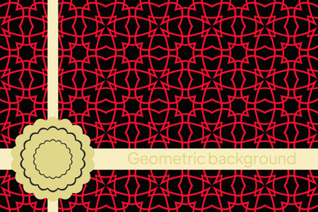 Abstract Vector seamless pattern with abstract geometric style. For Interior Design, Printing, Web And Textile Design.のイラスト素材
