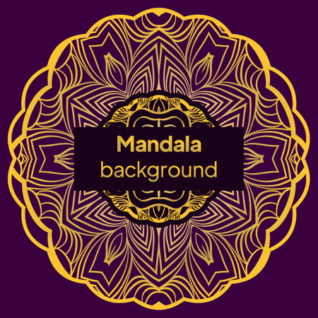 Ornamental round lace. Sacred oriental mandala. color floral ornament. Modern Decorative vector illustraation.のイラスト素材