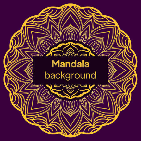 Mandala Pattern. Traditional Indian Mandala. Orient Tribal Circle Sign Illustration. Vector Illustration.のイラスト素材