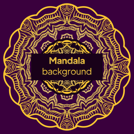 Ornamental arabic pattern with mandala. Vintage vector for print or web design. Invitation, wedding card, national design.のイラスト素材