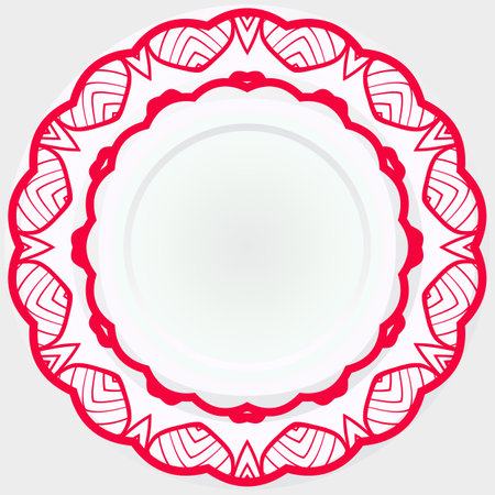 Ornamental vector rosettes. Abstract floral design. Can Be Used For Textile, Greeting Card, Coloring Book, Phone Case Print.のイラスト素材
