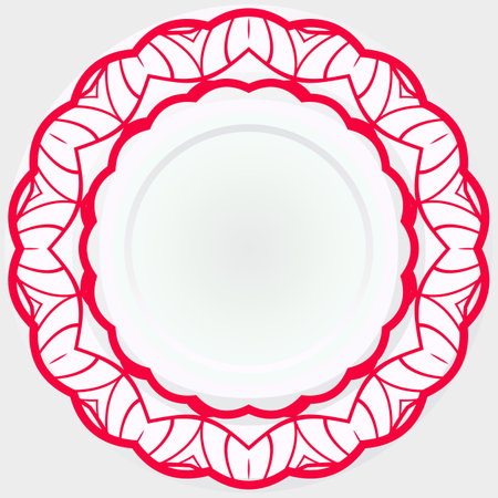 Ornamental vector rosettes. Abstract floral design. Can Be Used For Textile, Greeting Card, Coloring Book, Phone Case Print.のイラスト素材