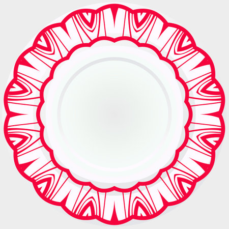 Ornamental vector rosettes. Abstract floral design. Can Be Used For Textile, Greeting Card, Coloring Book, Phone Case Print.のイラスト素材
