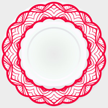 Pattern Of rosette. Vector Illustration. Modern Decorative Floral Color Mandala.のイラスト素材