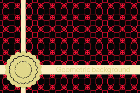 Abstract seamless pattern with abstract geometric style. Repeating Sample Figure And Line. For Modern Interiors Design, Wallpaper, Textile Industry. Vectorのイラスト素材