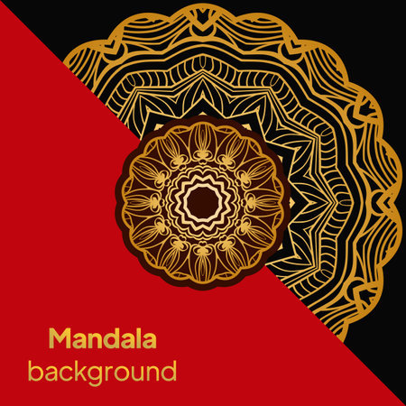 Ethnic Ornamental Mandala. Decorative Design Element. Illustration.のイラスト素材