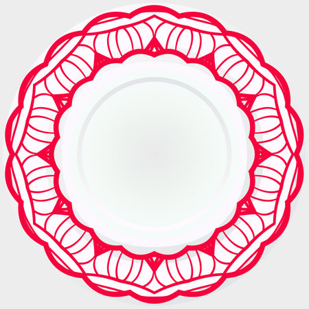 Pattern Of rosette. Vector Illustration. Modern Decorative Floral Color Mandala.のイラスト素材