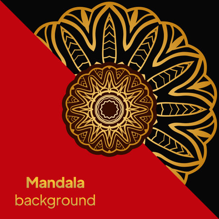 Mandala Pattern. Traditional Indian Mandala. Orient Tribal Circle Sign Illustration. Vector Illustration.のイラスト素材