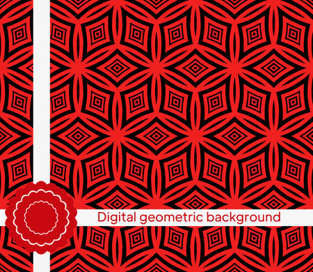 Abstract Vector Seamless Pattern With Abstract Geometric Style. For Fashion Interiors Design, Wallpaper, Textile Industry.のイラスト素材