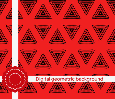 Abstract Vector seamless pattern with abstract geometric style. For Interior Design, Printing, Web And Textile Design.のイラスト素材
