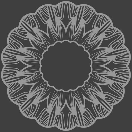 Pattern Of rosette. Vector Illustration. Modern Decorative Floral Color Mandala.のイラスト素材