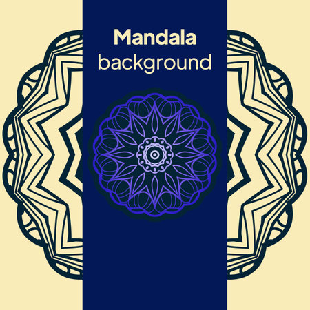 Vector Floral Mandala. Vintage Decorative Elements. Vector Illustration.のイラスト素材