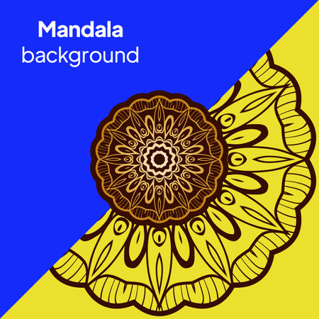 Luxury mandala background design for wedding invitation card cover. Vector illustrationのイラスト素材