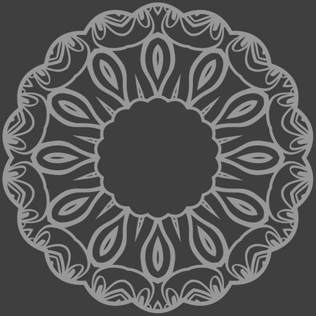 Ornamental vector rosettes. Abstract floral design. Can Be Used For Textile, Greeting Card, Coloring Book, Phone Case Print.のイラスト素材