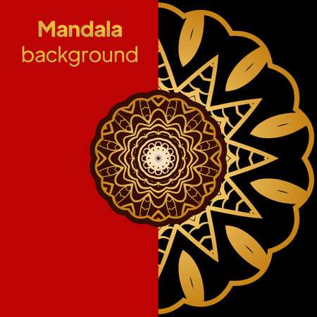Pattern of mandala. illustration. Modern Decorative floral color mandala. Decorative Cicle ornament. Floral designのイラスト素材